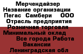 Мерчендайзер › Название организации ­ "Пегас" Самбери-3, ООО › Отрасль предприятия ­ Розничная торговля › Минимальный оклад ­ 23 500 - Все города Работа » Вакансии   . Ленинградская обл.,Сосновый Бор г.